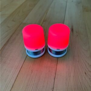 Pair of USB Rechargeable LED Accent Lights - Bright Hot Pink